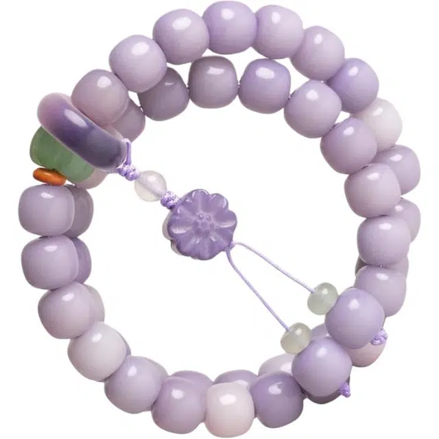 一世倾 九紫离火旺事业招财进宝暴富串珠吉祥如意老型文玩佛珠紫气东来前程似锦转运珠礼盒好运 菩提子/菩提籽 手串 男女同款情侣款