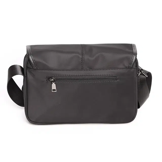 木林森 高级感复古日常通勤百搭 尼龙 单肩包 男女同款情侣款 黑色