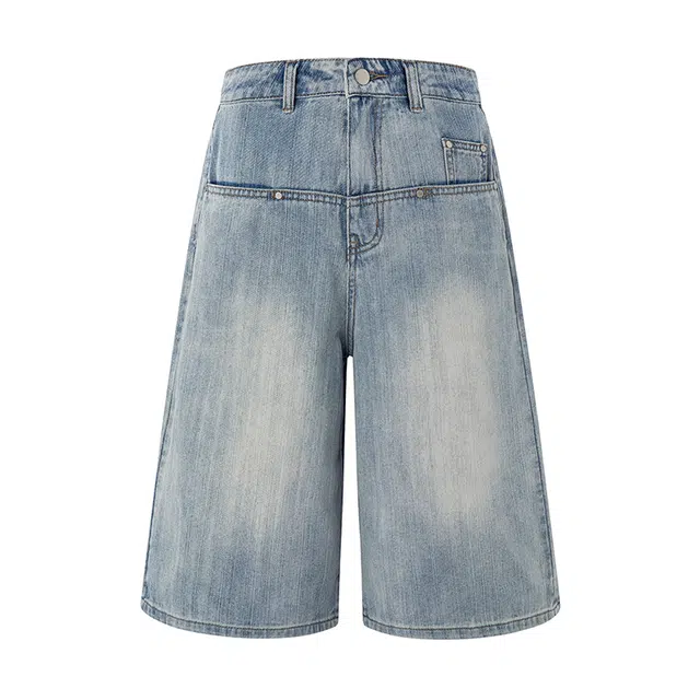 玫丝朵 复古宽松休闲百搭牛仔短裤 女款
