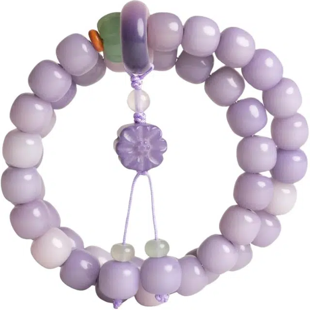 谧月珠宝 紫气东来旺事业发财暴富新中式吉祥如意文玩香芋转运珠好运 菩提子/菩提籽 手串 男女同款情侣款