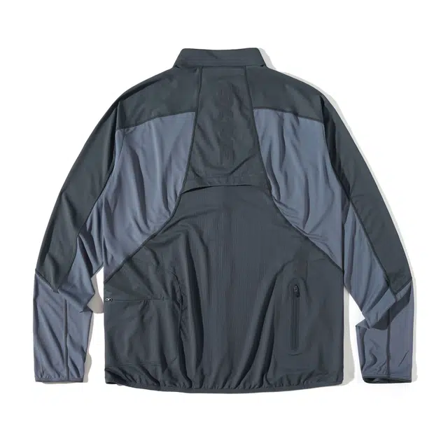 蓝岐 轻薄透气散热吸湿速干抗菌立领结构拼接骑行长袖夹克 男女同款