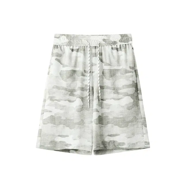 煦加 美式复古扎染潮牌设计感网眼透气宽松百搭运动休闲短裤 男女同款