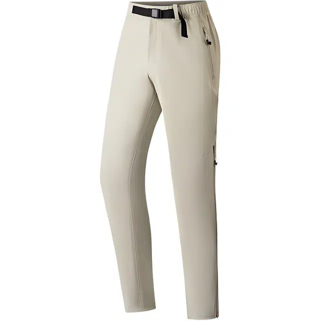 超级安踏 运动休闲简约纯色宽松舒适百搭直筒冲锋裤 女款