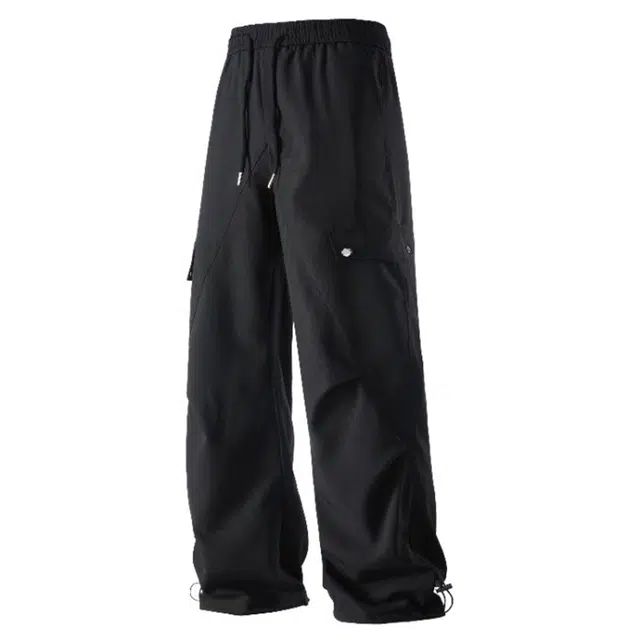 童先森 美式潮牌机能裤户外登山裤子高街阔腿工装裤休闲裤 男款