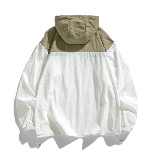 巴塞罗那足球俱乐部 山系户外拼色字母印花简约百搭轻薄连帽 超轻透气速干防晒服 男女同款