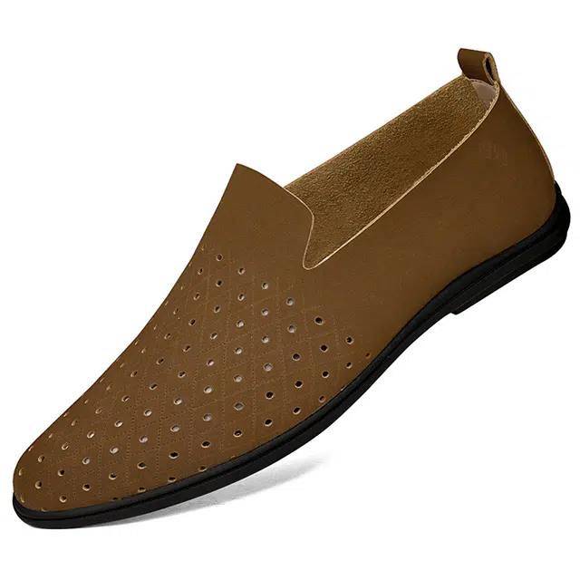 英伦骑士 头层牛皮 日常舒适 通勤 潮流 优雅百搭 休闲鞋 男款 棕色