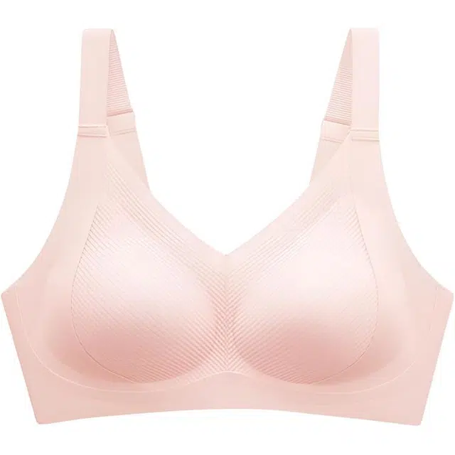 草本初色 大码无痕蕾丝内衣女无钢圈收副乳高弹上托提拉透气美背文胸 女款