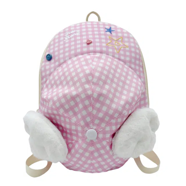 笛贝嘉 小众设计感棒球帽背包可爱洋气书包 涤纶（聚酯纤维） 双肩包 常规 儿童款 多色