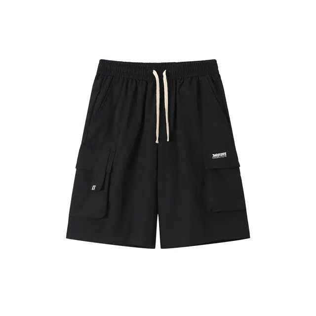 【dme】 街头复古多口袋工装潮牌宽松阔腿百搭五分休闲短裤 男女同款