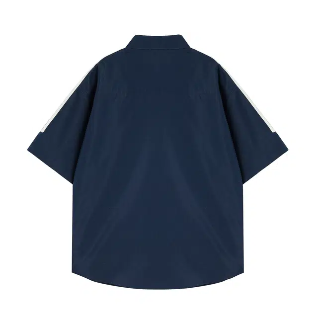 巴塞罗那足球俱乐部 美式复古三条杠设计简约学院风休闲宽松翻领凉感舒适透气日常通勤百搭落肩短袖衬衫 男女同款