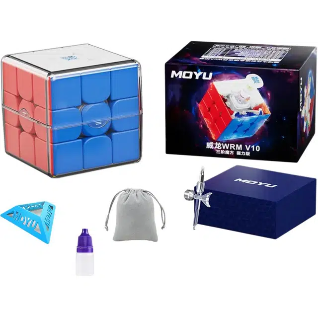 魔域文化 三阶磁力/磁悬浮魔方顺滑速拧 早教益智玩具