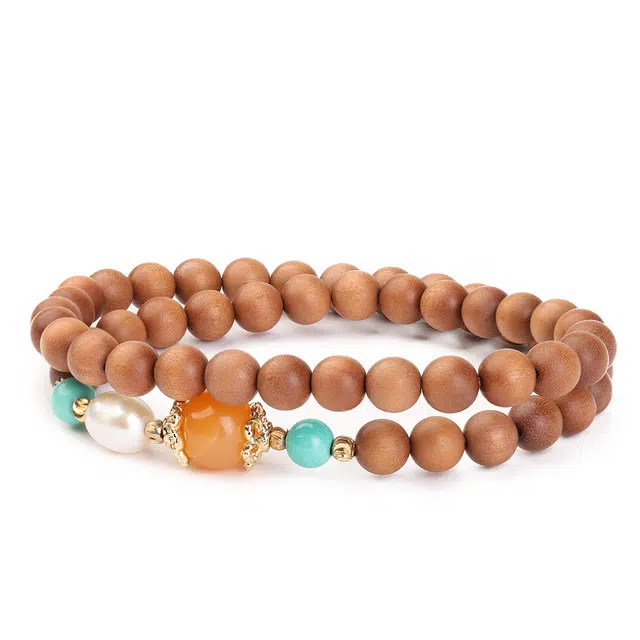 三檀小舍 国风国潮新中式 小众简约高级轻奢 檀木 手串 男女同款情侣款