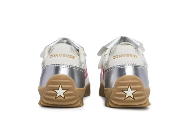 Converse Run Star Trainer White Silver Pink