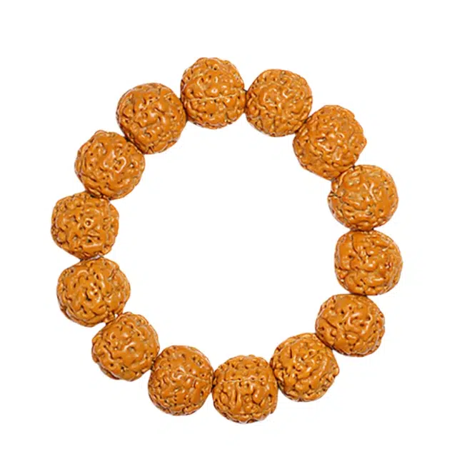 宣华意 新中式国风配饰六瓣爆肉麒麟龙纹原籽盘玩文玩佛珠 金刚菩提 手串 男女同款情侣款