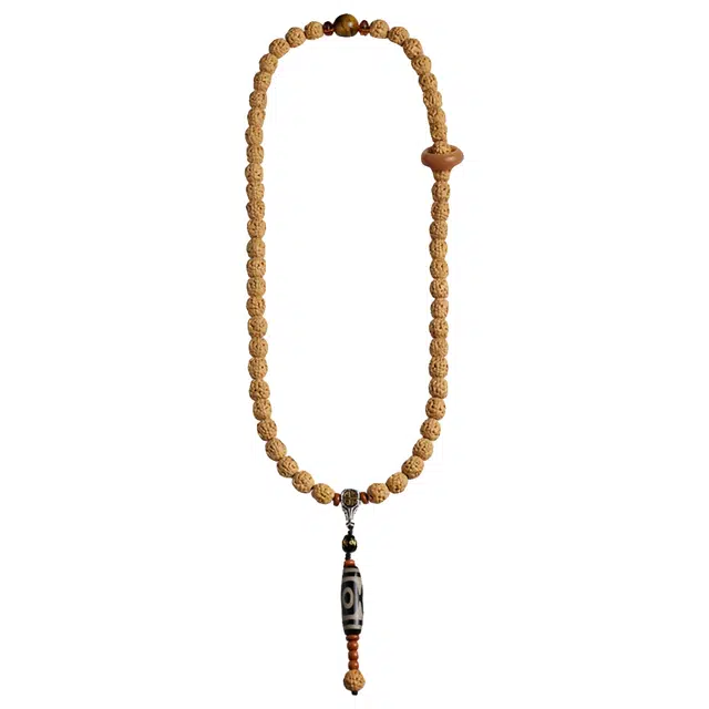 宣华意 金蟾尼泊尔原籽文玩佛珠天珠配饰 金刚菩提 手串 男女同款情侣款