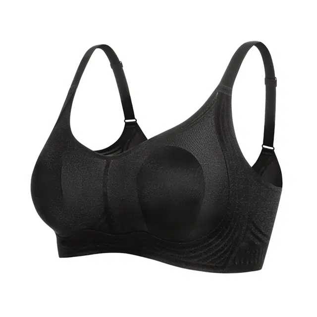 芬腾 凉感大胸显小兔耳薄杯聚拢内衣防下垂收副乳薄款舒适透气文胸 女款