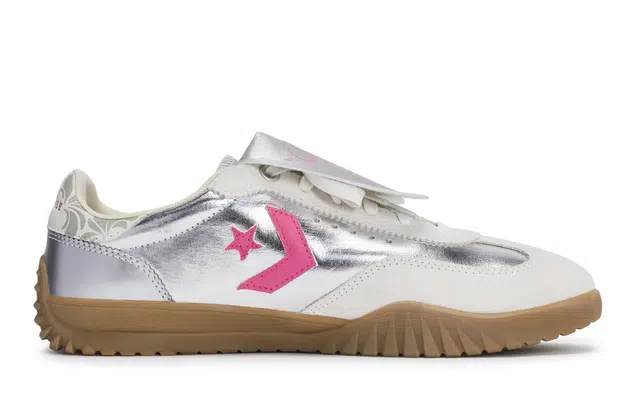 Converse Run Star Trainer White Silver Pink