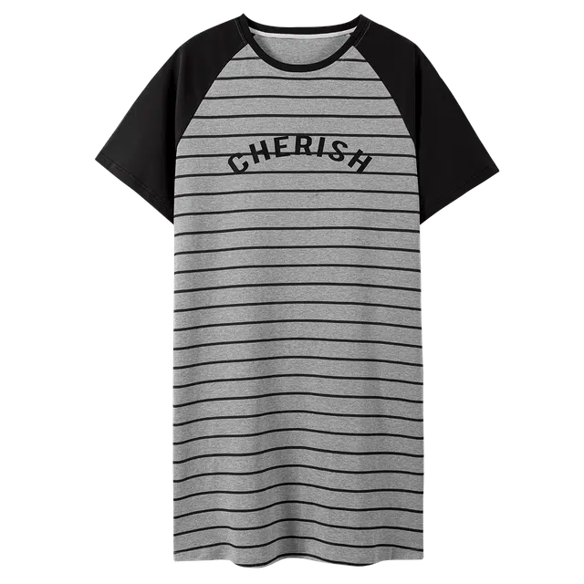 梦特娇 夏季 透气亲肤舒适睡裙 女款 灰色