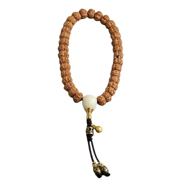 宣华意 原籽老树王龙纹 新中式国风手持文玩精品盘玩 金刚菩提 手串 男女同款情侣款