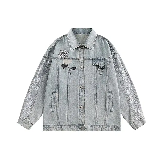 桴生 设计感小众宽松百搭长袖牛仔外套 女款