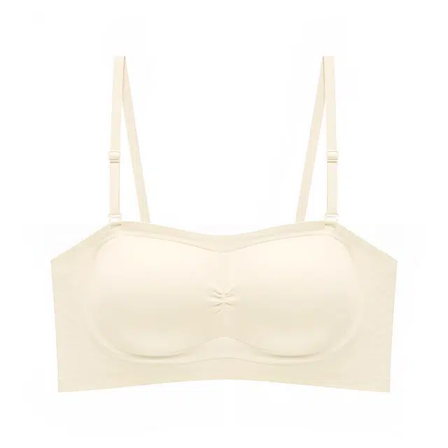 草本初色  细肩带薄款小胸聚拢抹胸防滑内衣女吊带高弹透气吸湿排汗文胸 女款