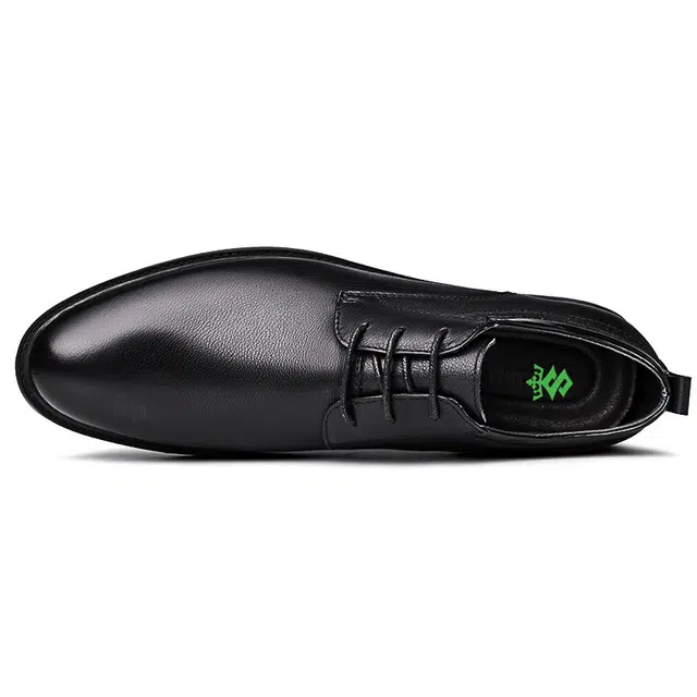 八哥 舒适时尚经典 正装皮鞋 男女同款 黑色