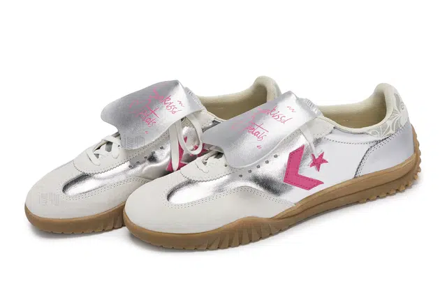 Converse Run Star Trainer White Silver Pink