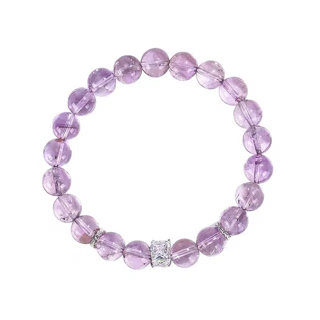 周百福 学业上岸  逢考必过 金榜题名天然 紫水晶 手串 男女同款情侣款