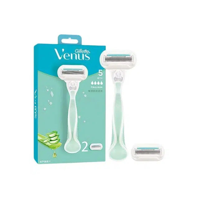 吉列 芦荟脱毛刀 深层清洁 五件套