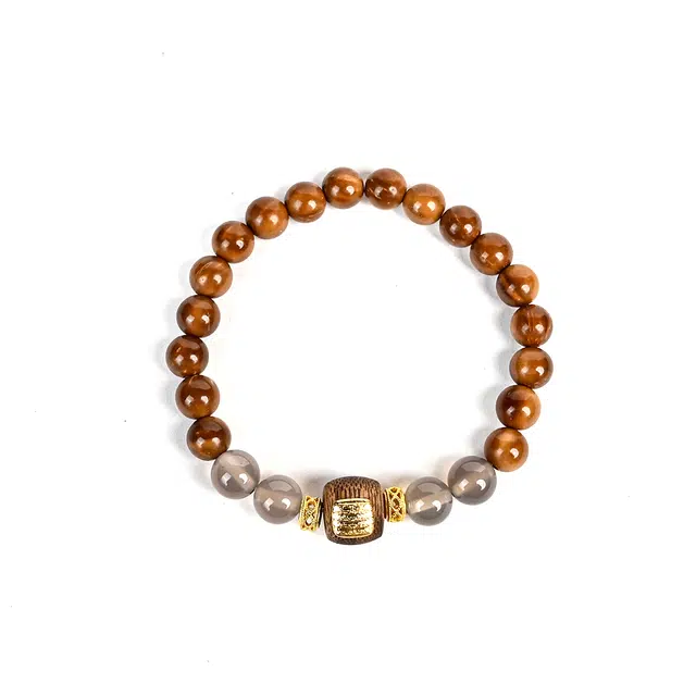 天纵 国风新中式小众设计 搭配五条经转运潮流文玩纳福平安盘玩好运 库克 手串 男女同款情侣款