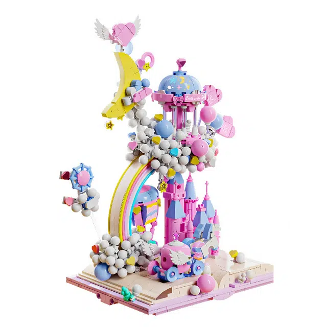 一合鸽 天空之城书屋 拼装模型