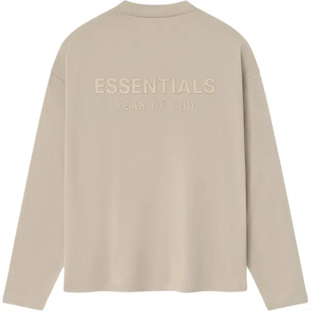 Fear of God Essentials SS25 25 PRING DROP1 CLASSIC FIT LONG SLEEVE T TIMBER ESSENTIALS FEAR OF GODT