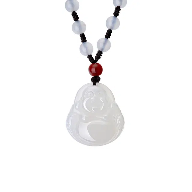 喜钻 【弥勒佛】润感新中式风精致时尚佛公设计 玉髓 吊坠 女款