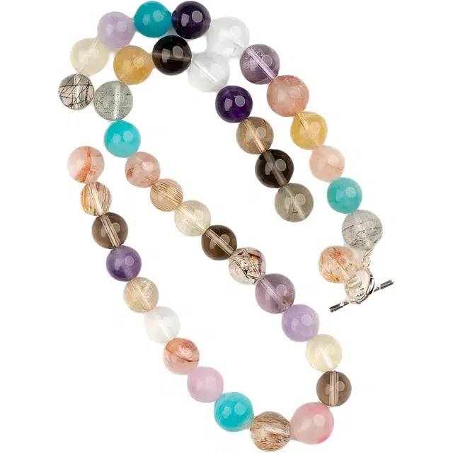 仙源 财运亨通 事业有成小众高级时尚个性串珠#好运多宝 气质潮流饰品 锁骨链 多色水晶 手串 男女同款情侣款