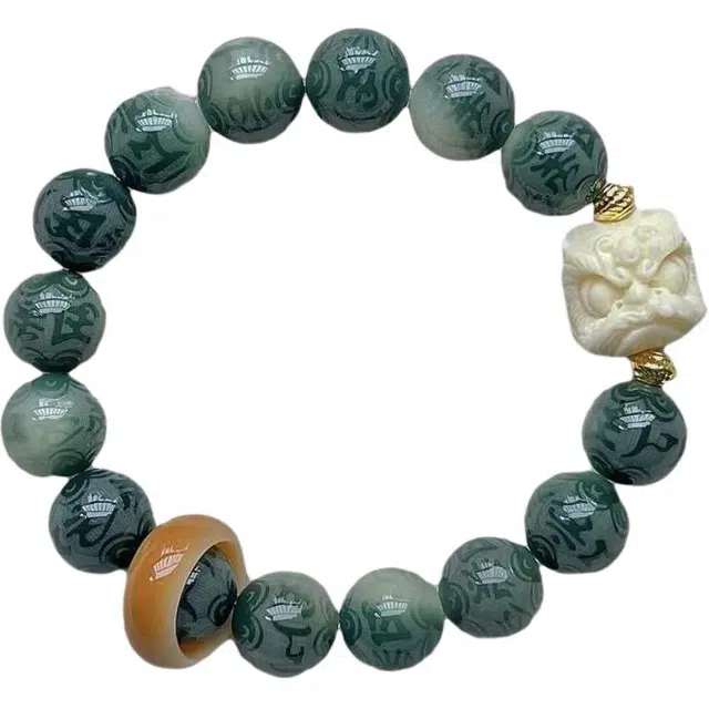 素于 【时来转运】新中式国潮文玩精致设计轻奢高级感佛珠招财进宝吉祥如意诸事顺遂蒸蒸日上转运国潮念珠 菩提根 手串 男女同款情侣款