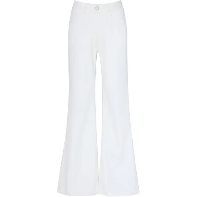 拾籍 辣妹时尚气质阔腿显腿长牛仔裤 女款