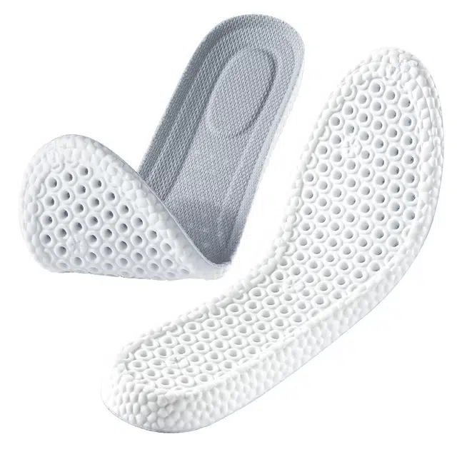 足印部落 适配安踏 艾草吸汗除臭透气不闷脚踩屎感 运动软弹减震 软底舒适防痛久站不累 抗菌网布 鞋垫 男女同款情侣款