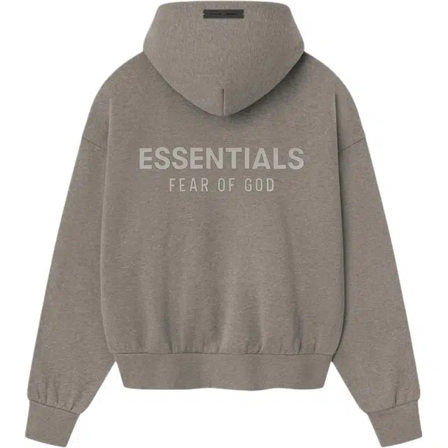 Fear of God Essentials Classic Fit Fleece Hoodie Homestead Heather