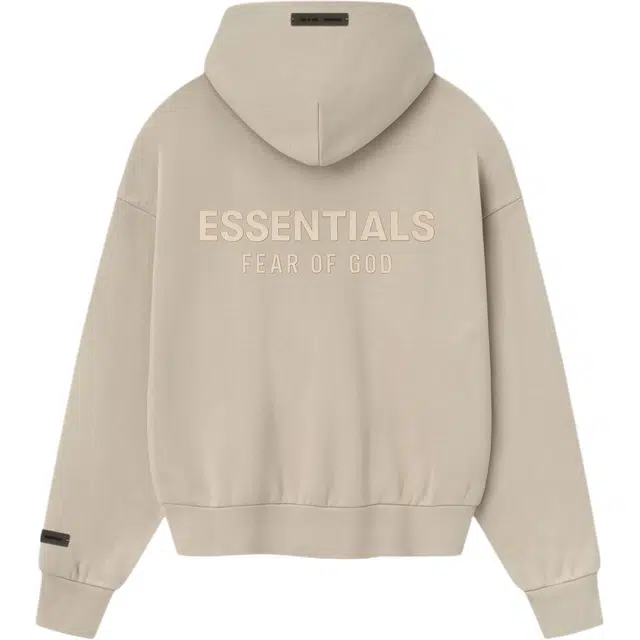 Fear of God Essentials Classic Fit Fleece Zip Up Timber