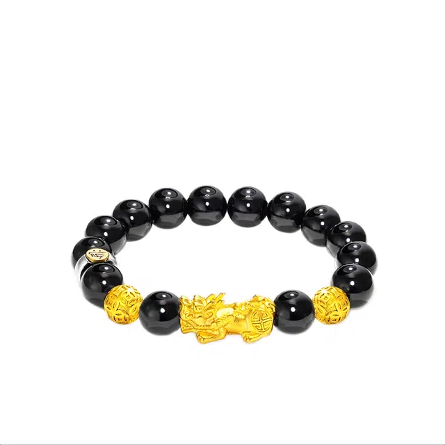 【蛇年行大运】 物㯖 国潮新中式轻奢高级感文玩盘玩佛珠念珠招财貔貅只进不出八方来财节节高升#好运 黑檀 手串 男女同款情侣款