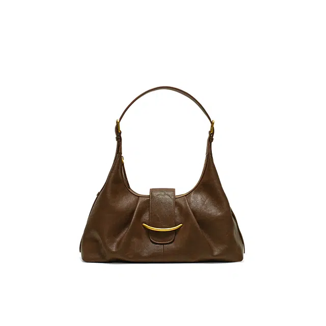 西木汀 摩天轮 小众设计高级感复古百搭通勤 牛皮 托特包斜挎单肩包 常规 女款 多色