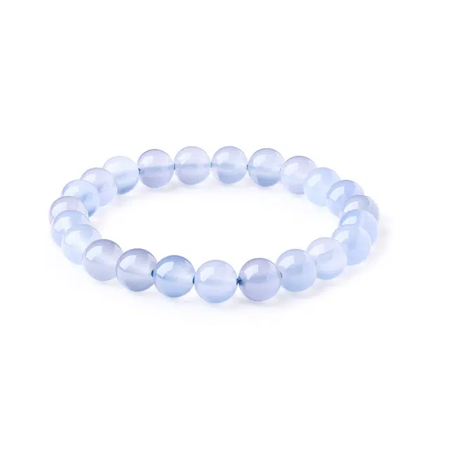 老庙 净化能量 清新蓝纹 经典时尚设计精致轻奢小众简约百搭#智慧 玛瑙 手串 女款