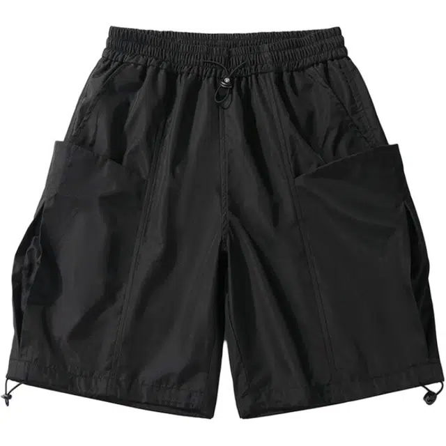 大白鲨 夏季运动沙滩裤迷彩大口袋高街户外工装裤休闲短裤 男女同款