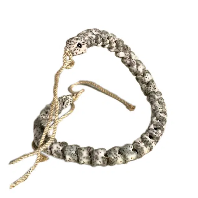 素于 【蛇我其谁】国潮文玩复古潮流风雕刻设计轻奢高级感福禄双全吉祥如意平安顺遂节节高升转运念珠 星月菩提 手串 男女同款情侣款