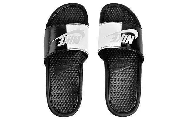 Nike Benassi JDI Black White Beach Summer Sandals