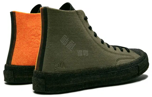 J.W.Anderson x Converse 1970s Hi "Stone Grey Flame Orange"