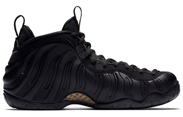 Nike Foamposite Pro black metallic gold