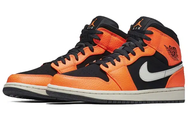Jordan Air Jordan 1 Mid Black Orange