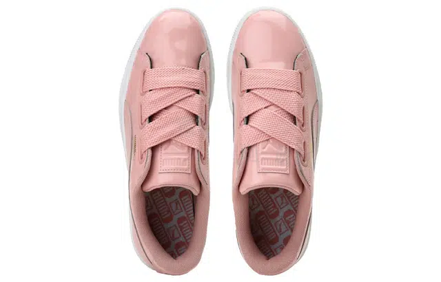 PUMA Basket Heart Patent Pink