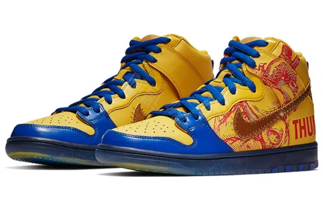 Nike Dunk SB High Yellow Blue 2012